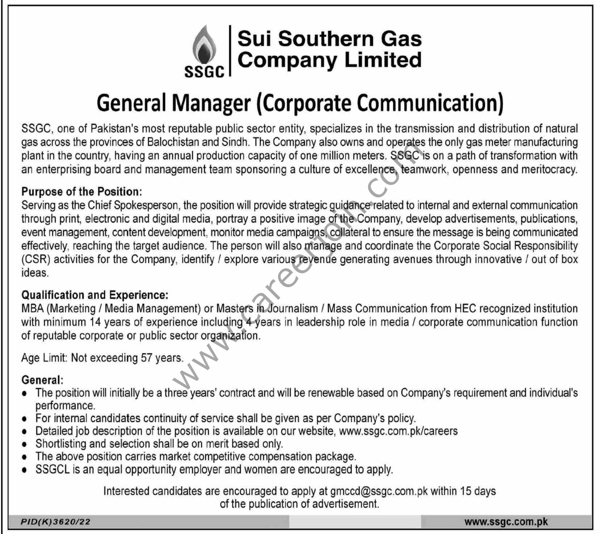 Sui Southern Gas Co Ltd SSGC Jobs 18 June 2023 Dawn 2