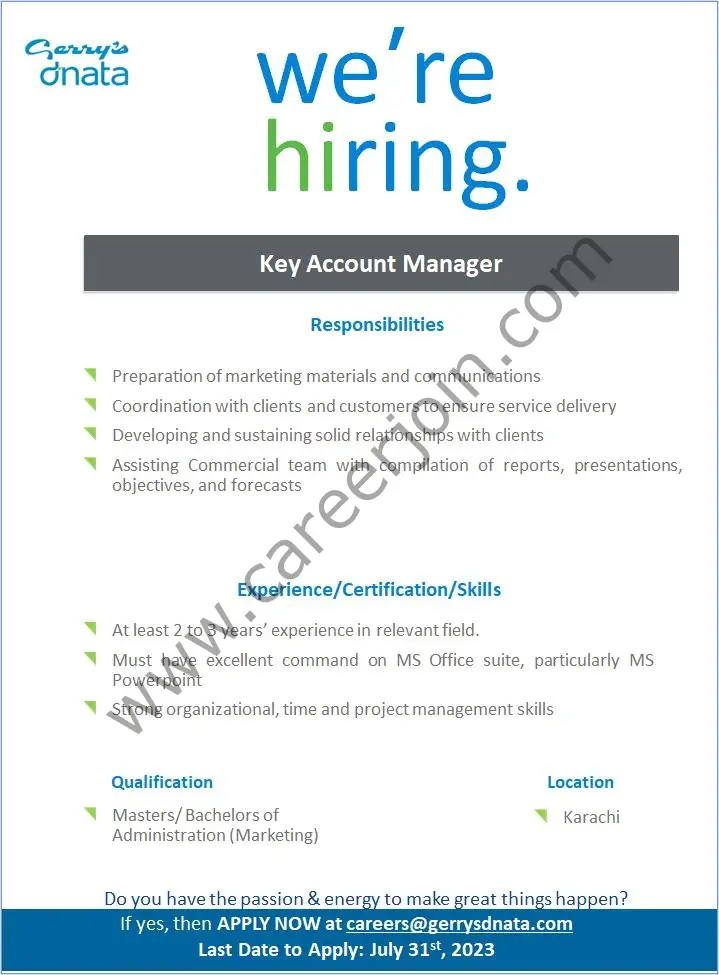Gerry's dnata Jobs Key Account Manager 1
