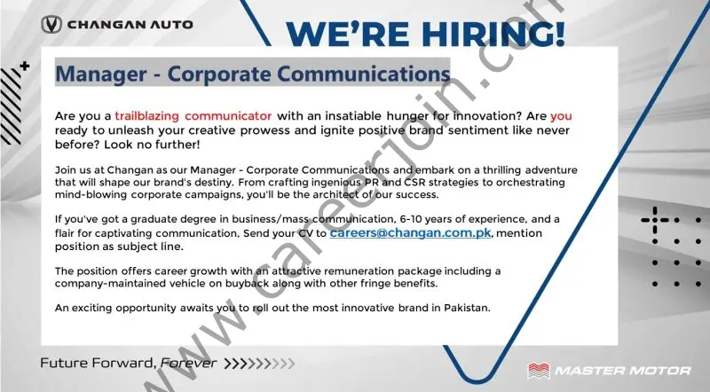 Changan Pakistan Jobs August 2023 1