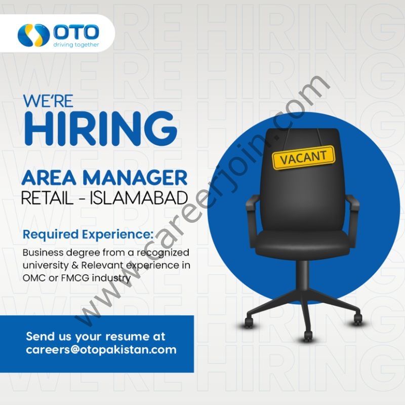 OTO Pakistan Jobs Area Manager Retail 1
