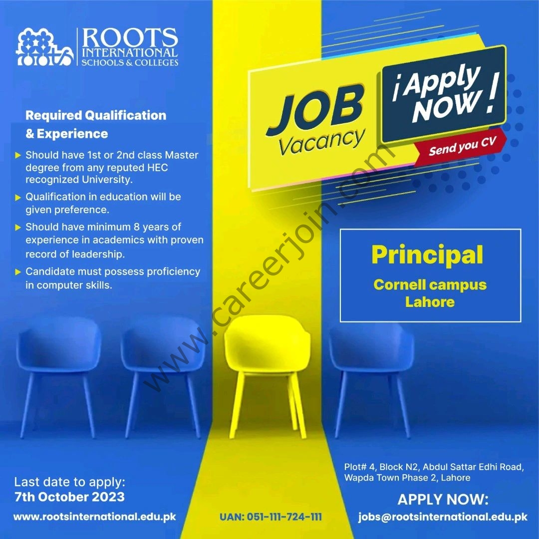 ROOTS International Schools & Colleges Jobs October 2023 3