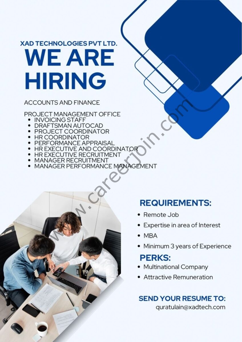 XAD Technologies Pvt Ltd Jobs November 2023 1