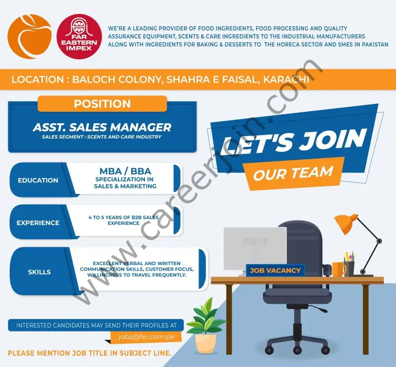Far Eastern Impex Pvt Ltd Jobs Assistant Sales Manager  1