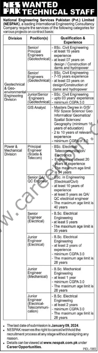 National Engineering Services Pakistan Pvt Ltd Jobs 26 December 2023 Express Tribune 1