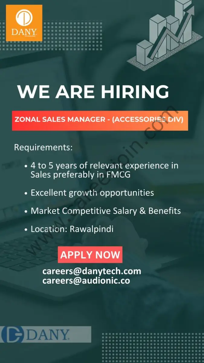 Dany Technologies Jobs Zonal Sales Manager 1