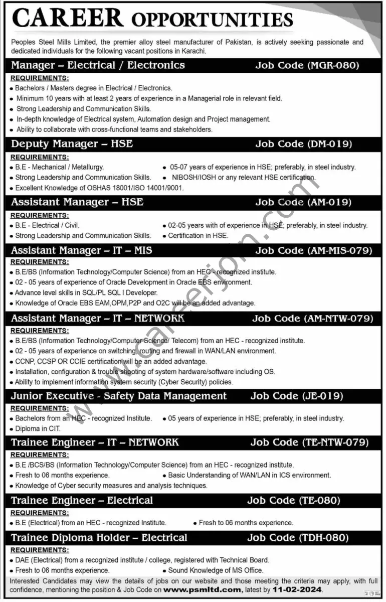 PeoplesPakistan Navy Jobs 28 January 2024 Express Steel Mills Ltd PSML Jobs 28 January 2024 Dawn 1