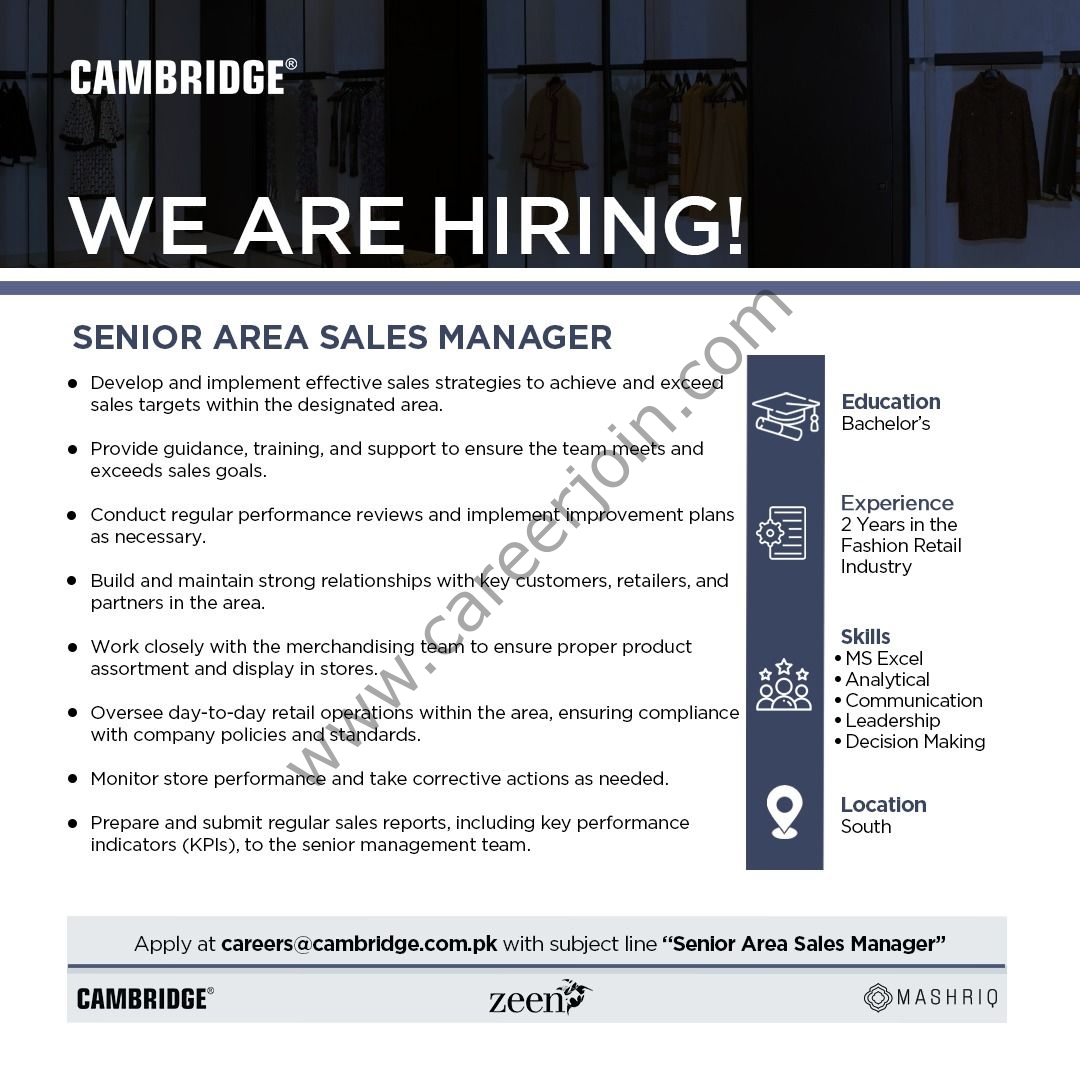 Cambridge Garments Pvt Ltd Jobs February 2024 2