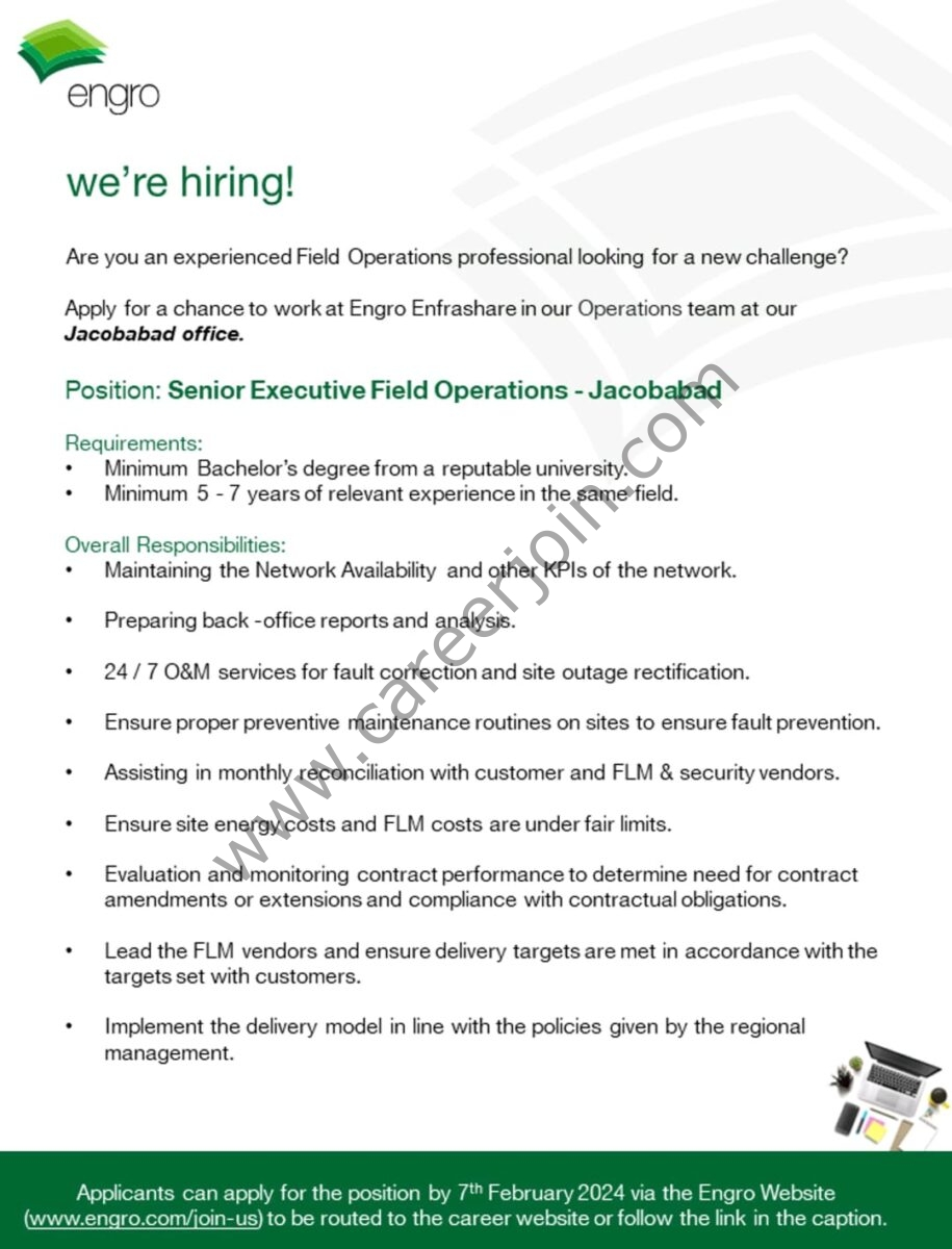 Engro Corporation Limited Jobs February 2024 2