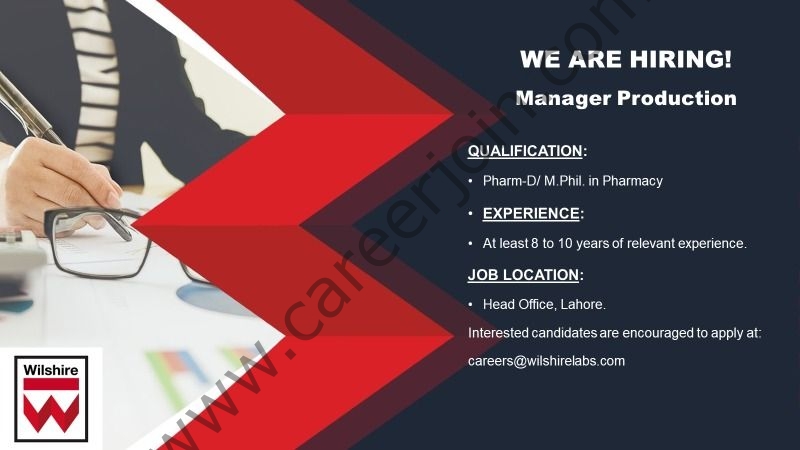 Wilshire Laboratories Jobs Manager Production 1