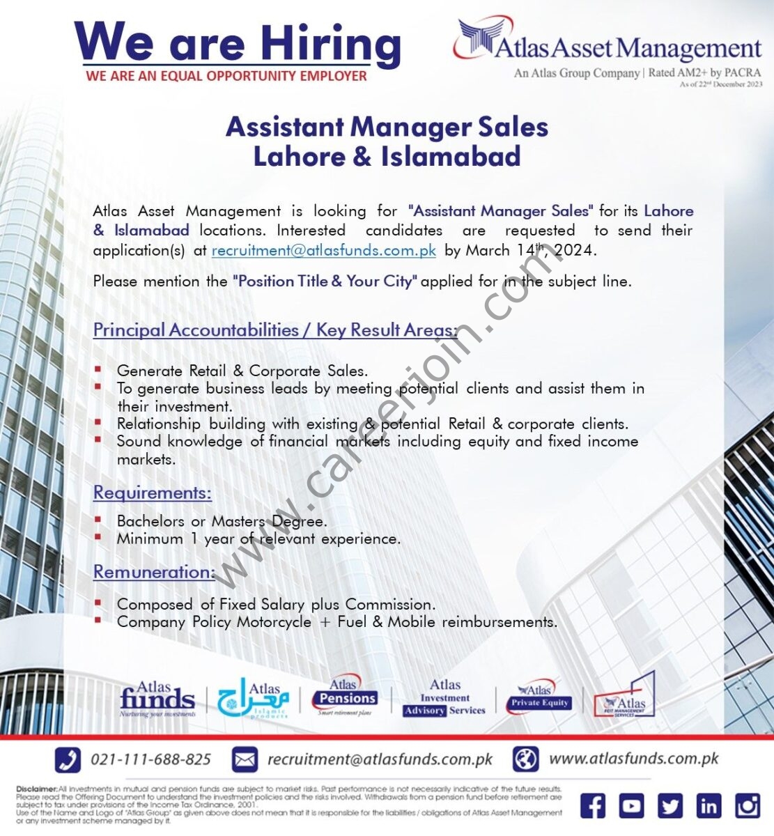 Atlas Asset Management Limited Jobs March 2024 2