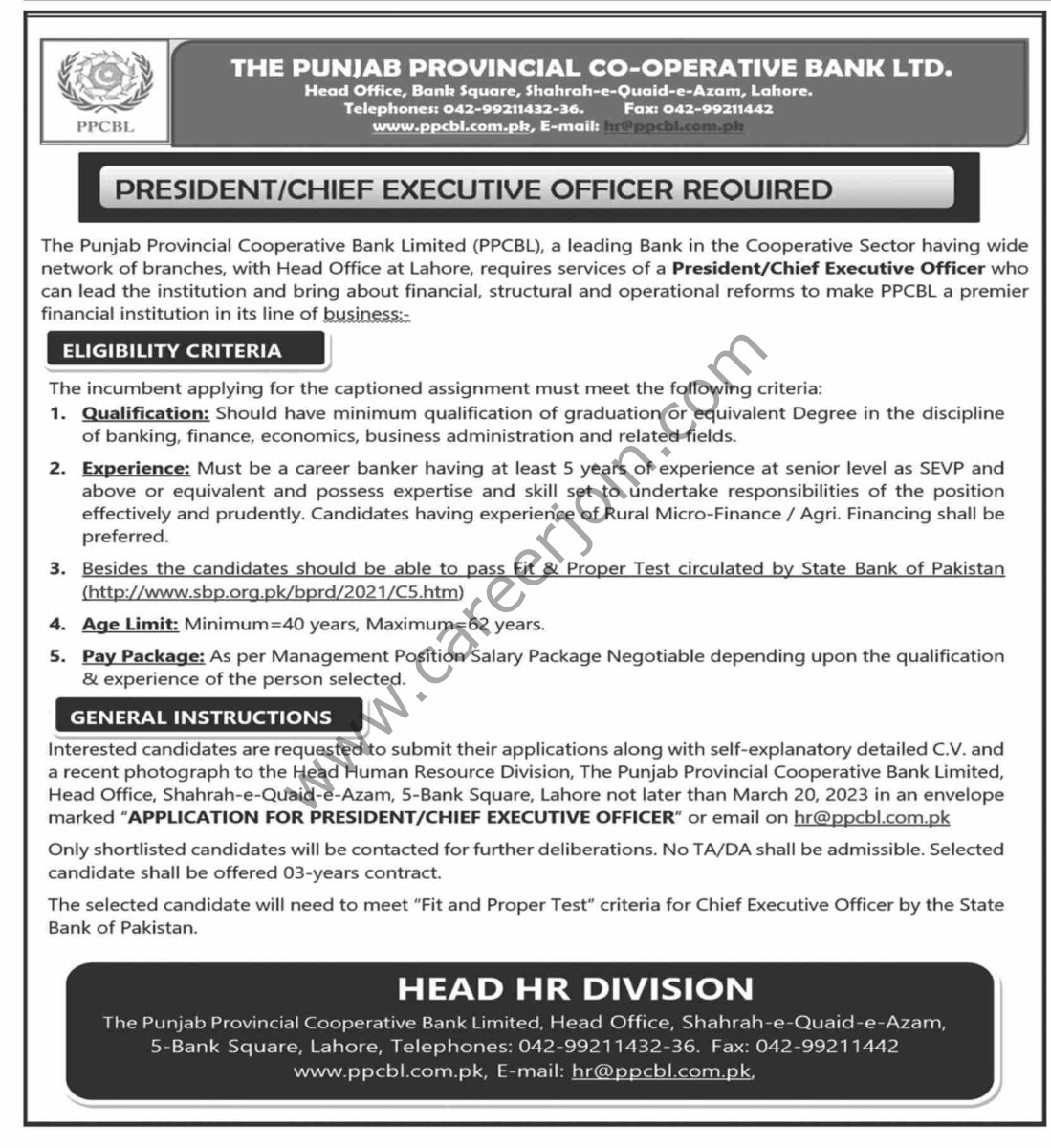 Punjab Provincial Co Operative Bank Ltd Jobs 03 March 2024 Dawn 1