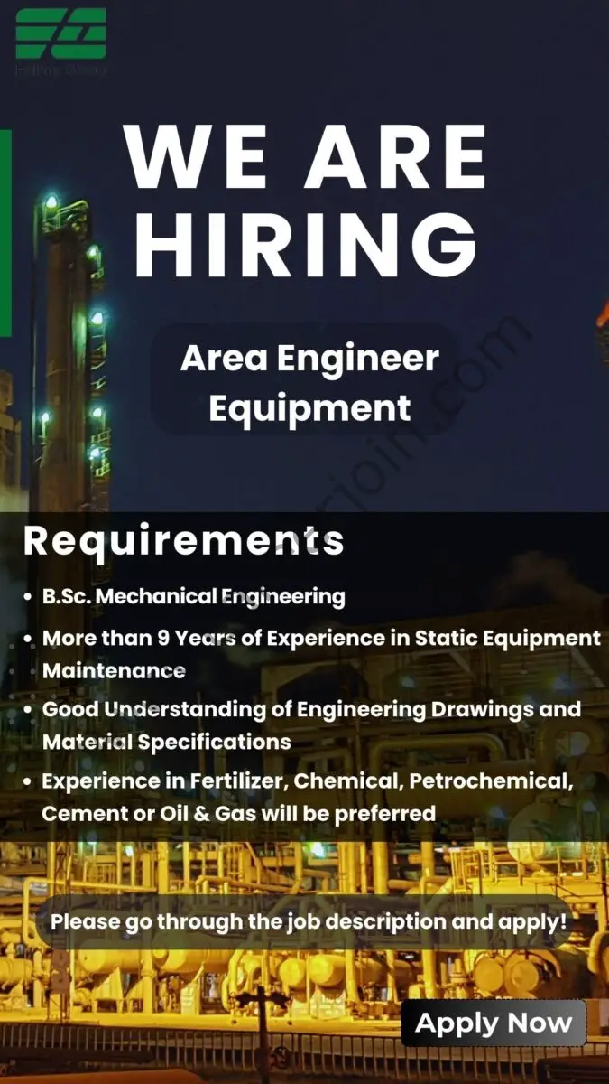 Fatima Group Jobs Area Engineer Equipment 1