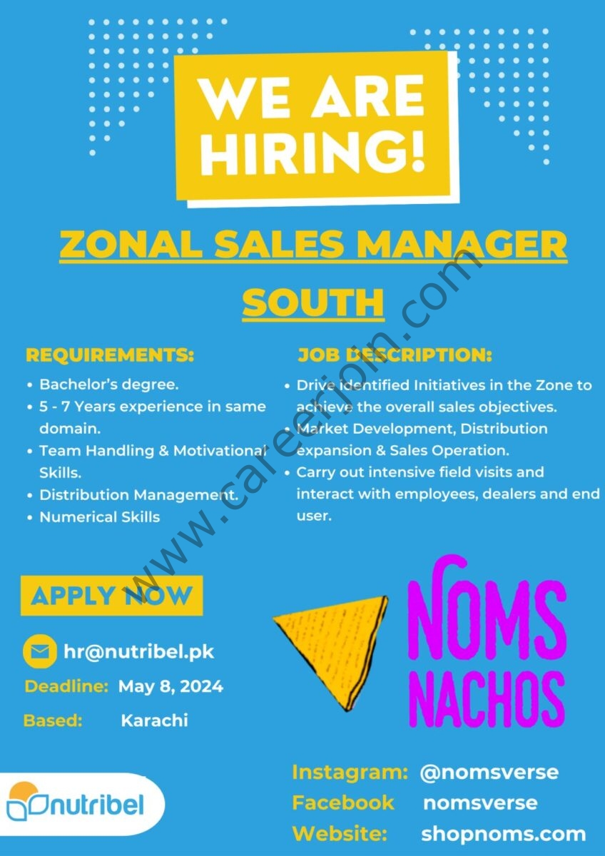 Nutribel Pvt Ltd Jobs Zonal Sales Manager 1