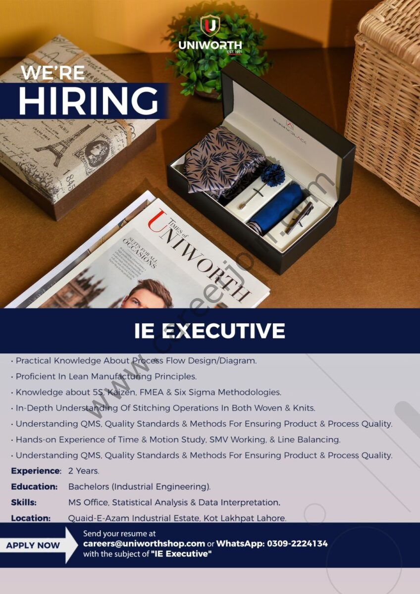 Uniworth Jobs IE Executive 1