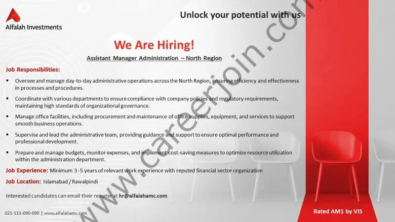 Alfalah Investments Jobs Assistant Manager Administration 1