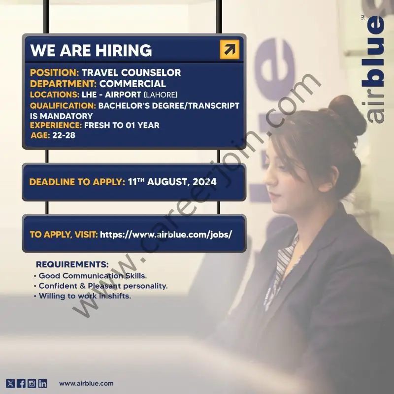 Airblue Pakistan Jobs August 2024 1