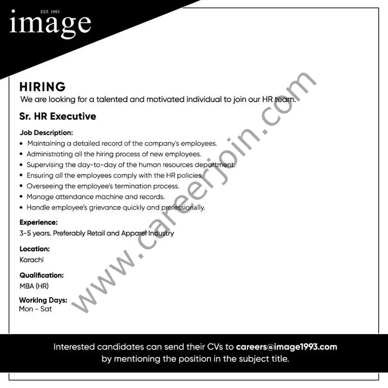 Image Pakistan Ltd Jobs August 2024 1