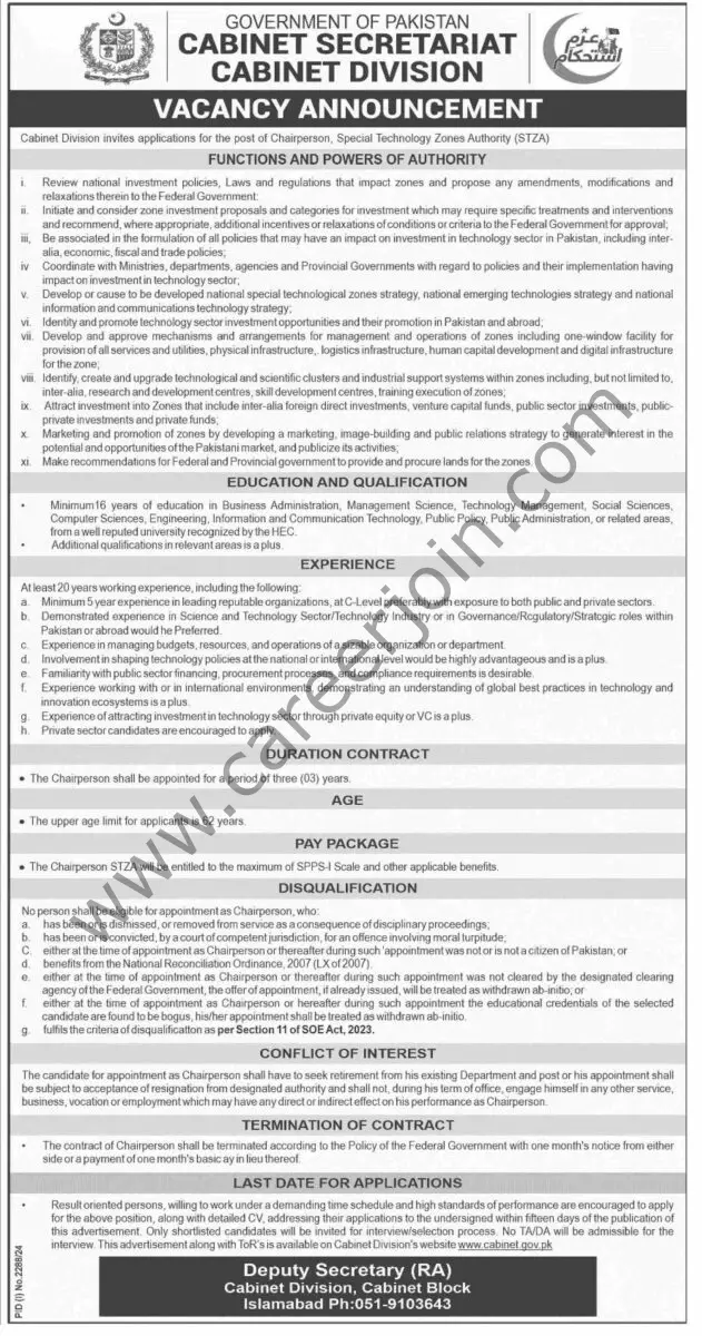 Cabinet Division Jobs 29 September 2024 Dawn 1