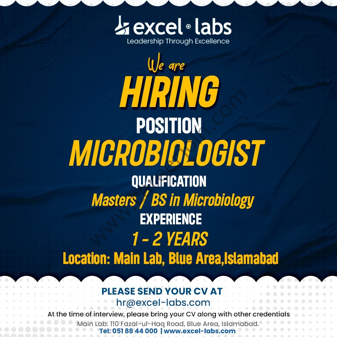 Excel Labs Jobs Microbiologist 1