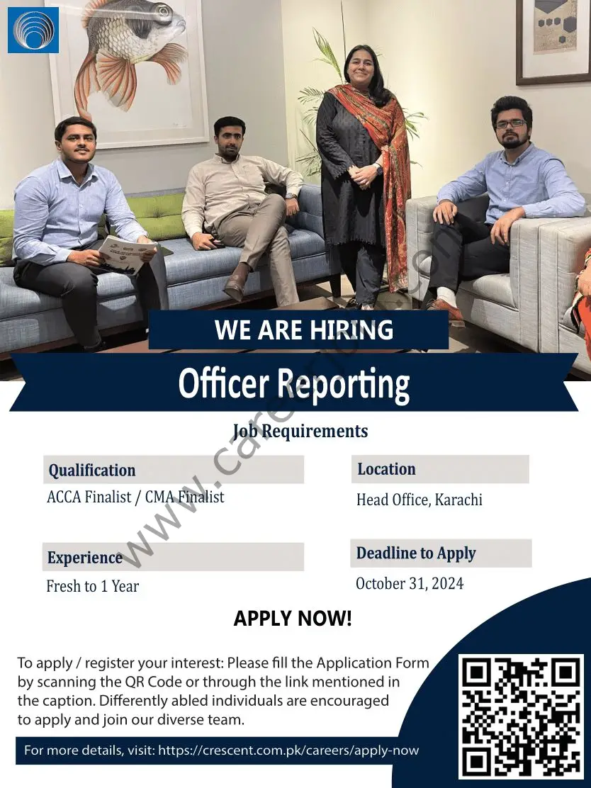 Crescent Steel & Allied Products Ltd Jobs Officer Reporting 1