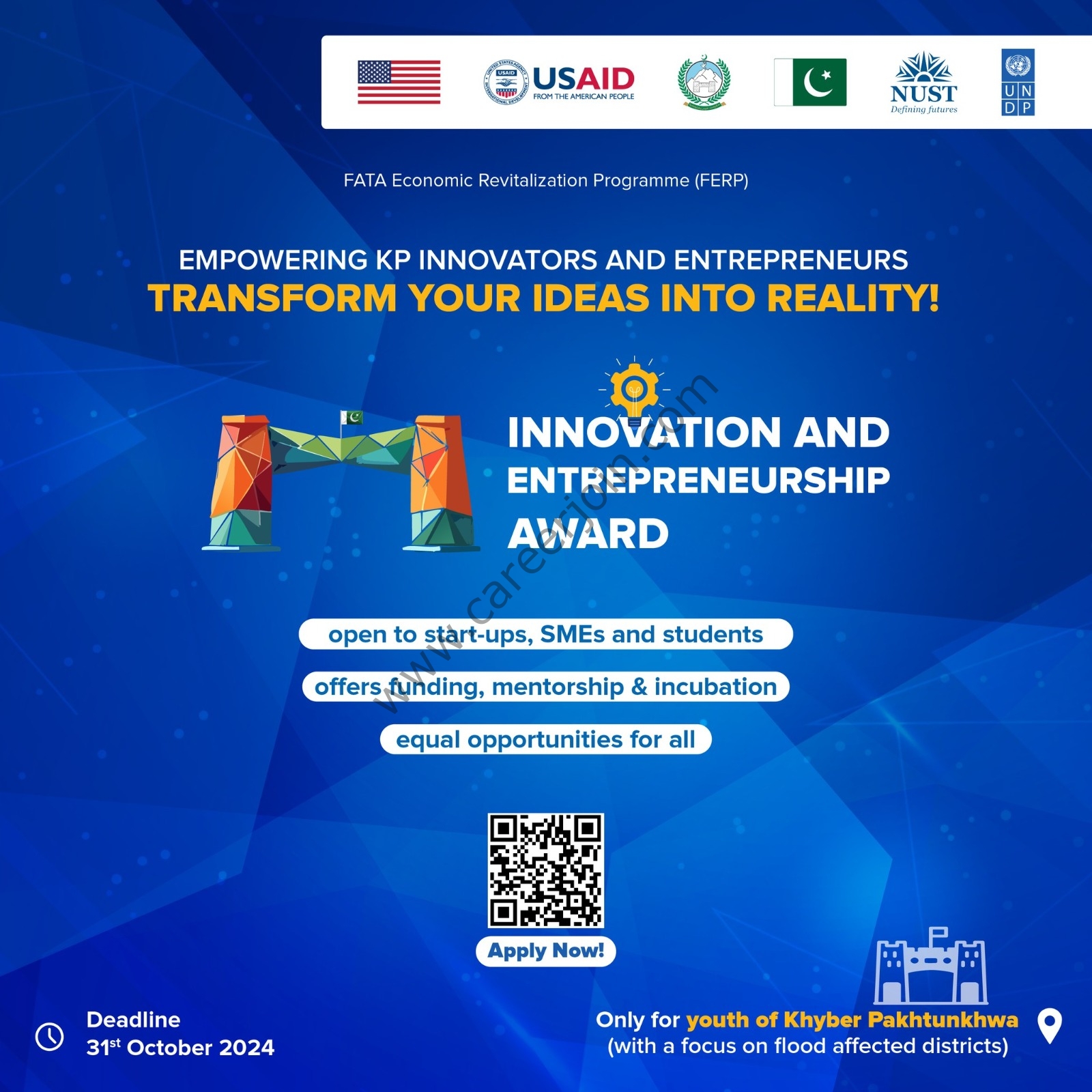 Call for Application NUST X UNDP Innovation & Entrepreneurship Award