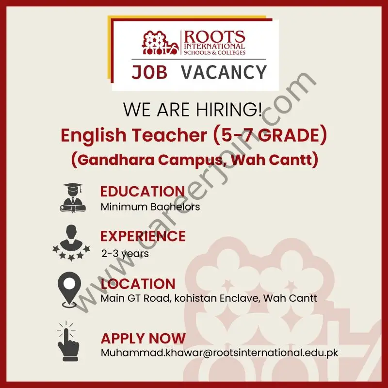 Roots International Schools & Colleges Jobs October 2024 2