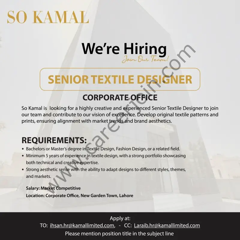 So Kamal Jobs October 2024 1