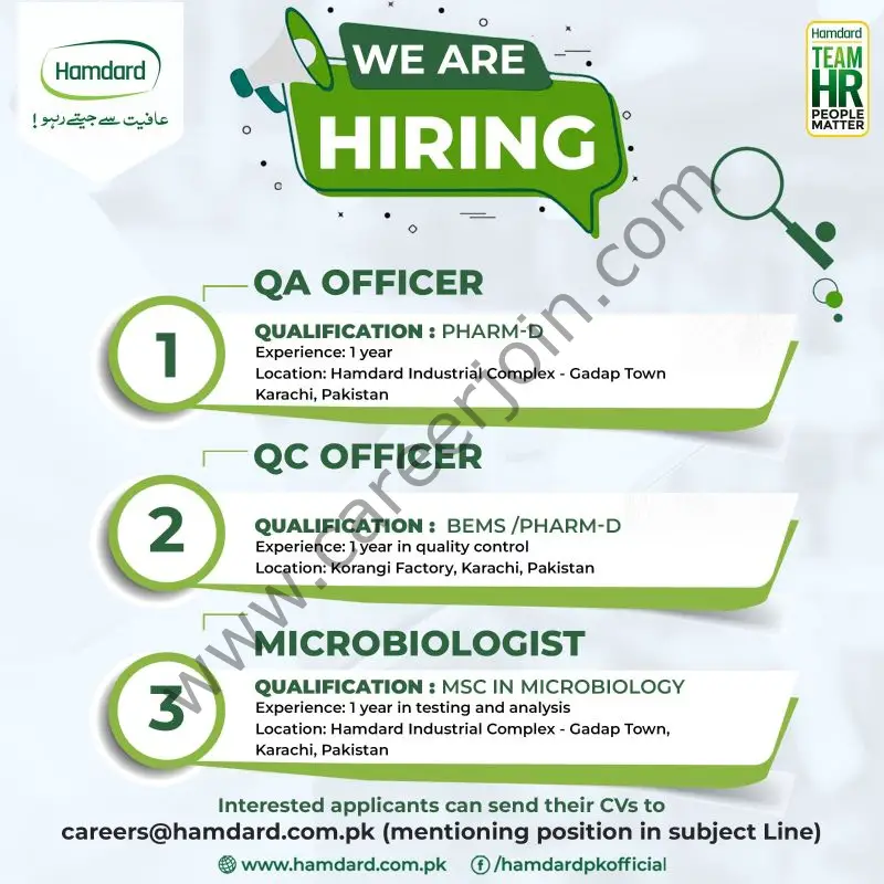 Hamdard Pakistan Jobs November 2024 1