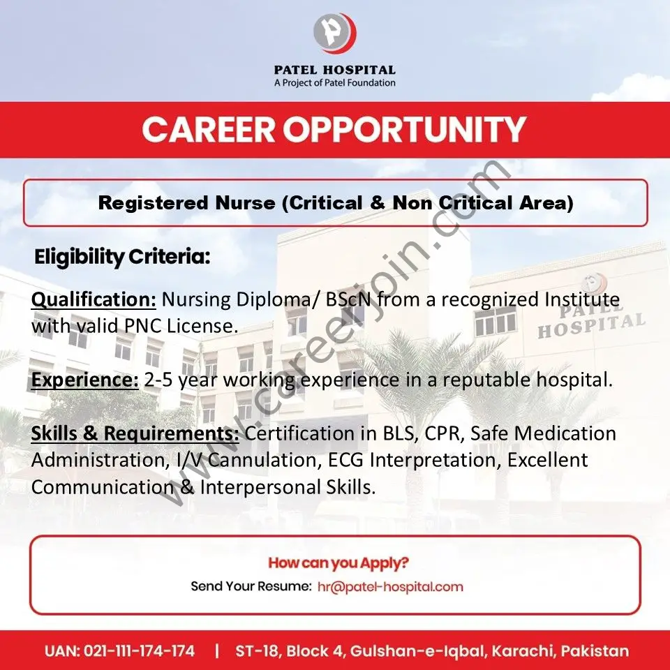 Patel Hospital Jobs Registered Nurse 1