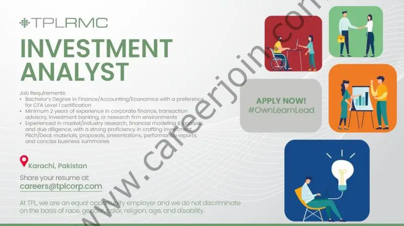 TPL RMC Jobs Investment Analyst 1