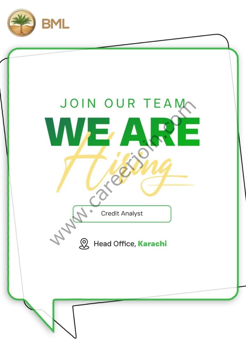 Bank Makramah Limited BML Jobs Credit Analyst 1