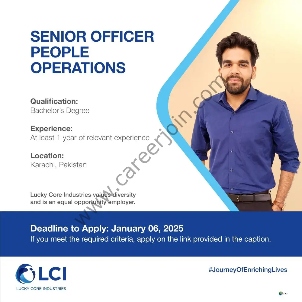 Lucky Core Industries Limited LCI Jobs Senior Officer People Operations 1