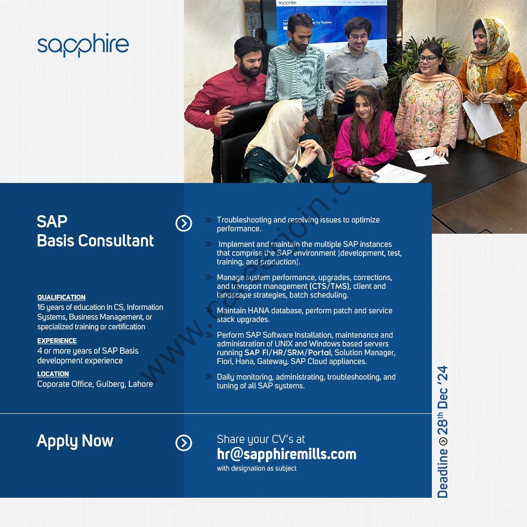 Sapphire Mills Jobs December 2024 3