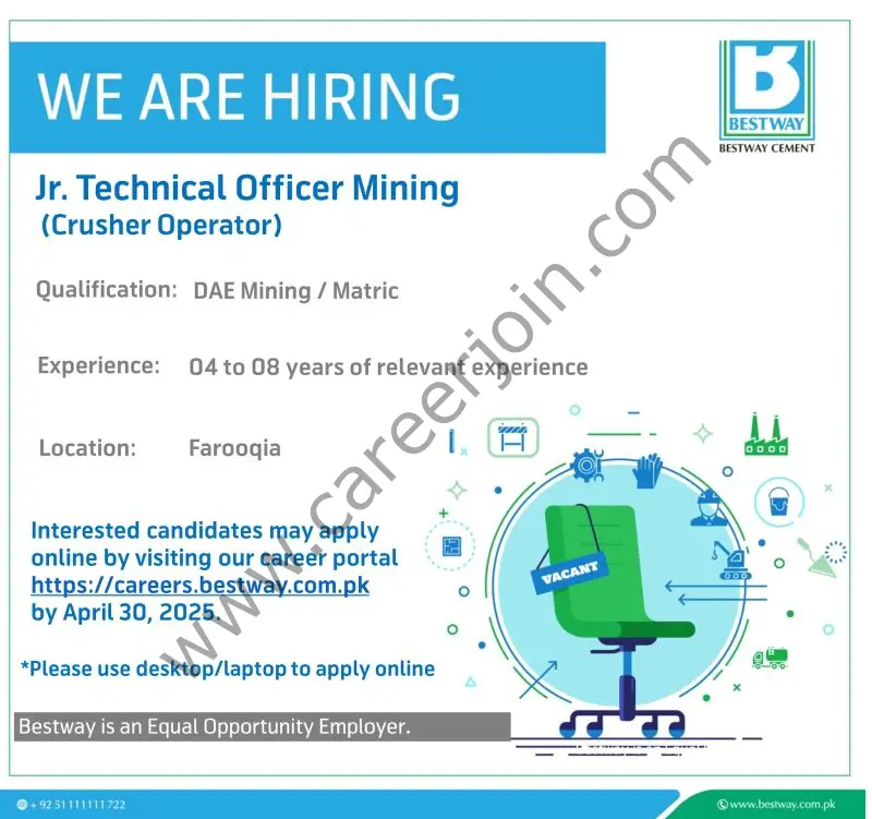 Bestway Cement Jobs April 2025 1