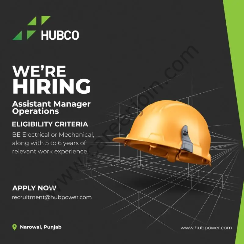 HUB Power Company Limited Jobs Assistant Manager Operations 1