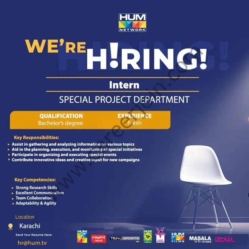 HUM Tv Network Internship April 2025 1