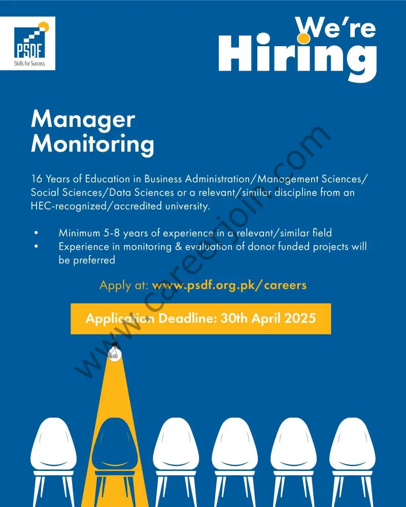 Punjab Skill Development Funds PSDF Jobs April 2025 1