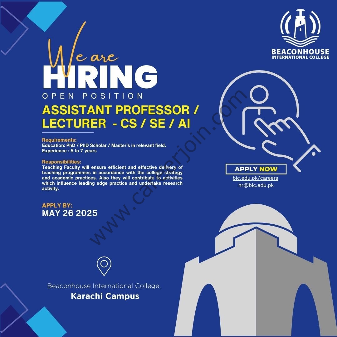 Beaconhouse International College BIC Jobs May 2025 5