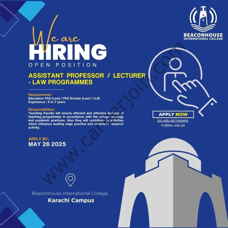 Beaconhouse International College BIC Jobs May 2025 1