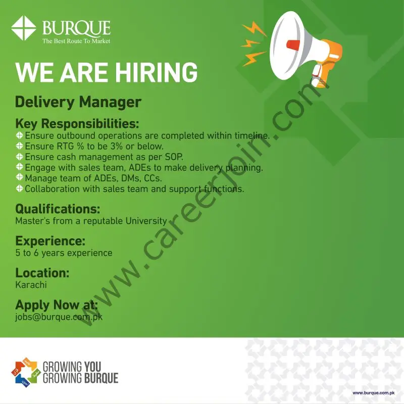 Burque Corporation Limited Jobs Delivery Manager 1