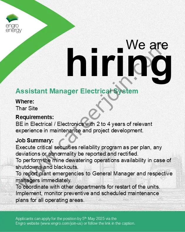 Engro Energy Limited Jobs May 2025 1