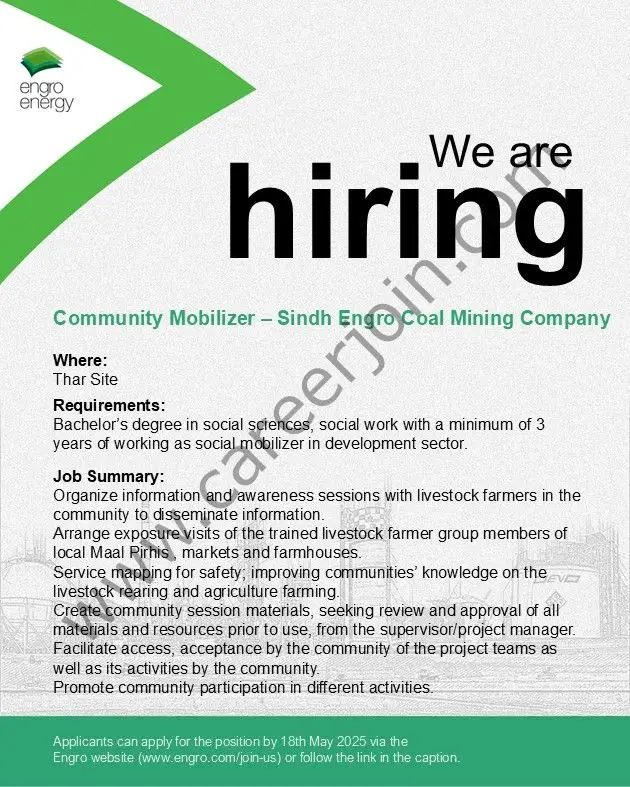 Sindh Engro Coal Mining Company Jobs May 2025 1