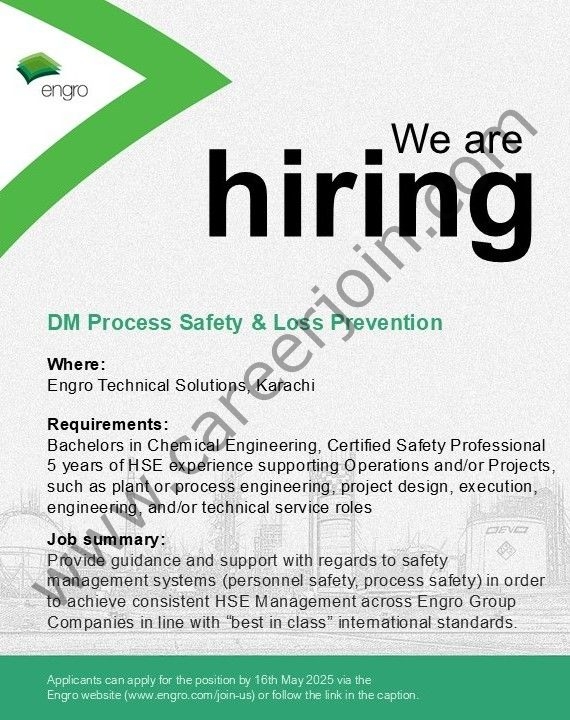 Engro Corporation Limited Jobs May 2025 1