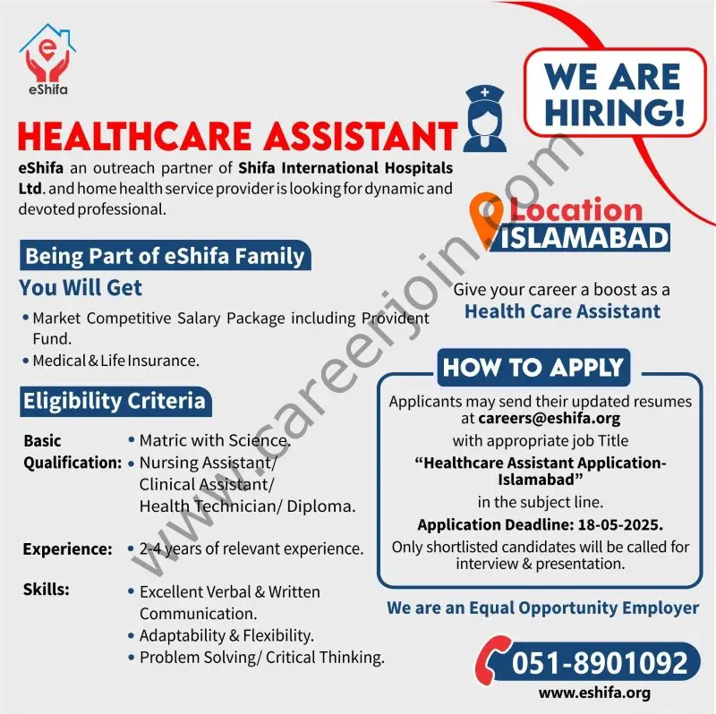 eShifa Jobs HealthCare Assistant 1