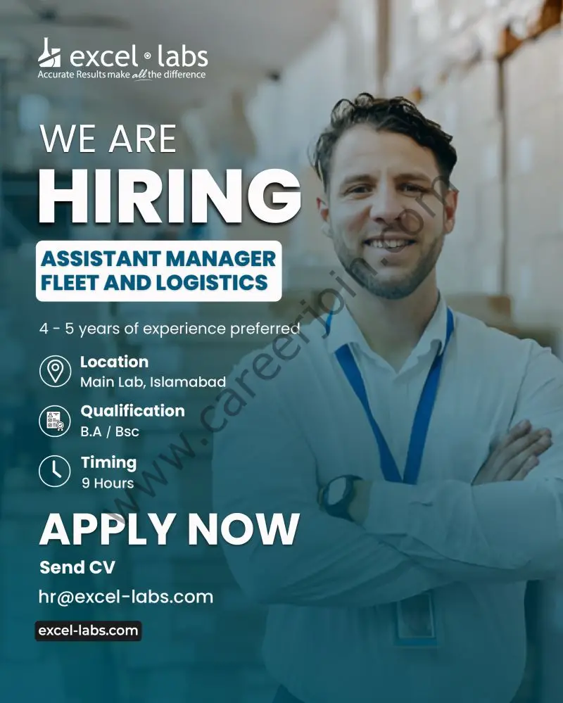 Excel Labs Jobs Assistant Manager Fleet & Logistics 1