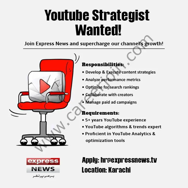 Express News Jobs YouTube Strategist 1