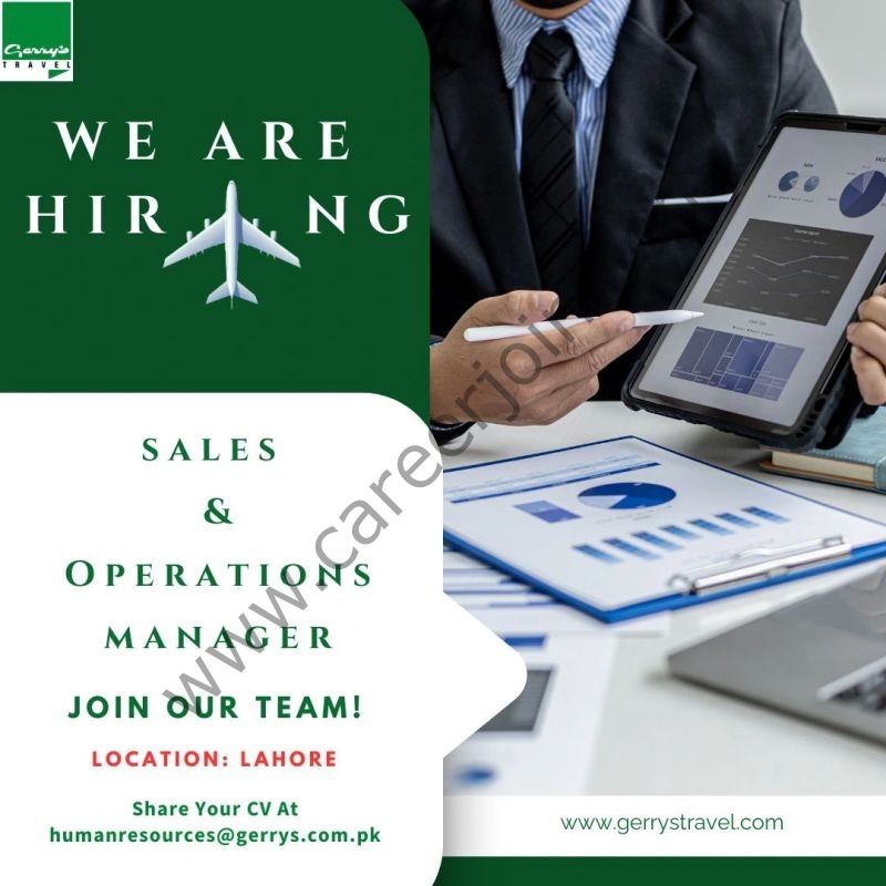 Gerry's Travel Jobs Manager Sales & Operations 1