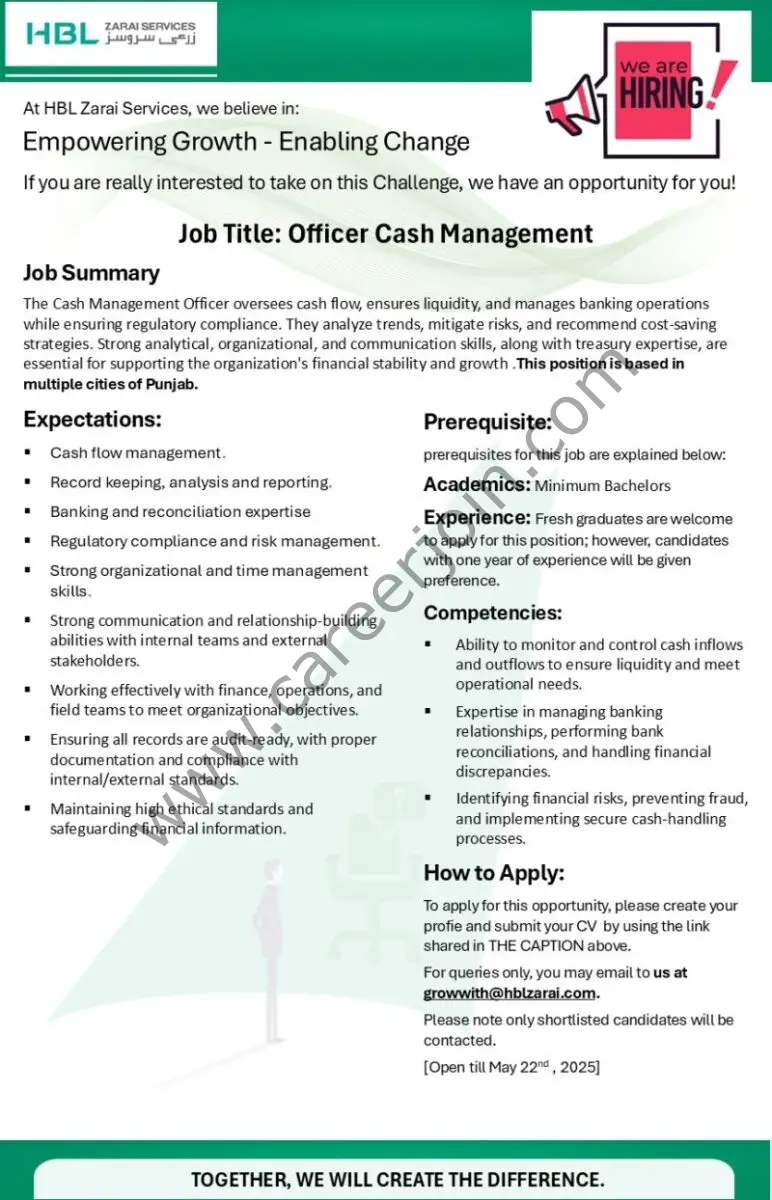 HBL Zarai Services Limited Jobs May 2025 1