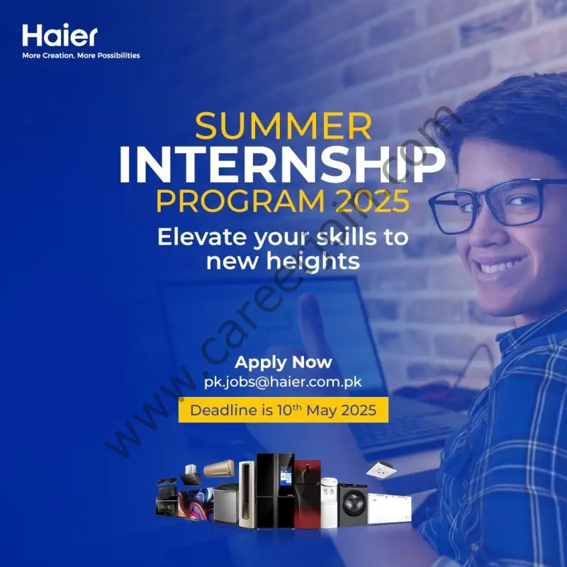 Haier Pakistan Summer Internship Program 2025 1