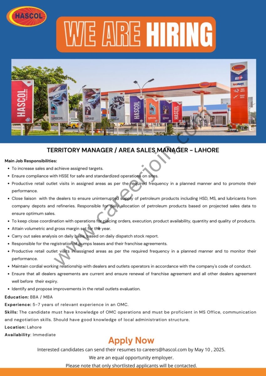 Hascol Petroleum Limited Jobs 08 May 2025 1